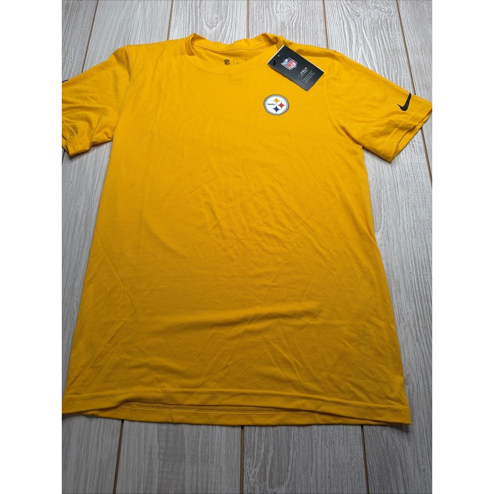 Nike Pittsburgh Steelers NFL Football Short Sleeve Shirt Size 2XL Gold New